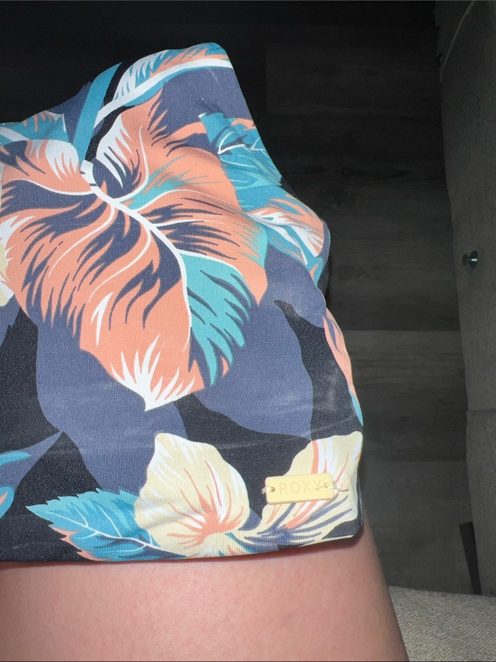 Roxy Beach Classic Collection floral swim crop top - Picture 4 of 4
